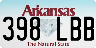 AR license plate 398LBB