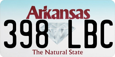 AR license plate 398LBC