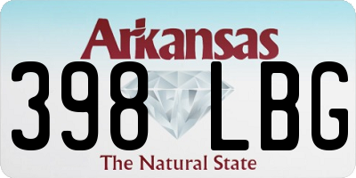 AR license plate 398LBG