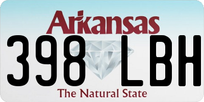 AR license plate 398LBH