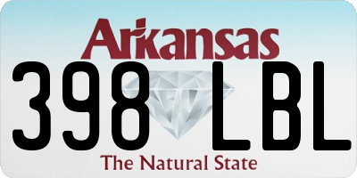 AR license plate 398LBL