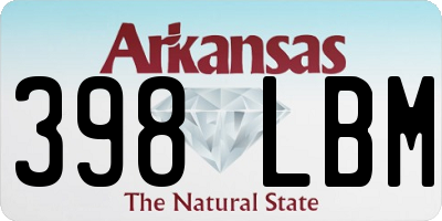 AR license plate 398LBM