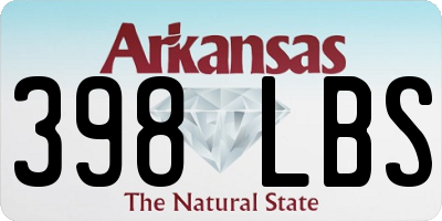 AR license plate 398LBS
