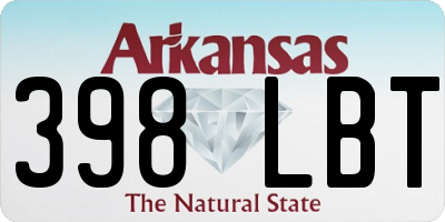AR license plate 398LBT