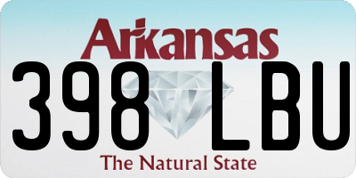 AR license plate 398LBU