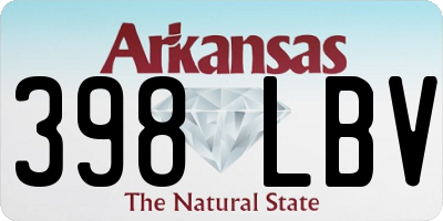 AR license plate 398LBV