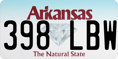 AR license plate 398LBW