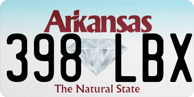 AR license plate 398LBX