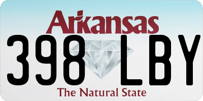 AR license plate 398LBY