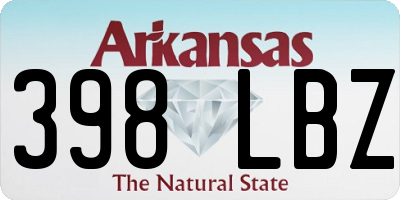 AR license plate 398LBZ