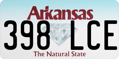 AR license plate 398LCE