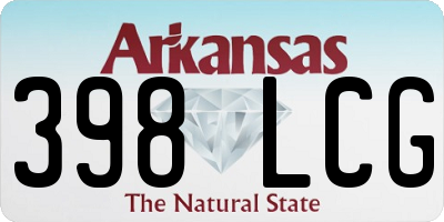 AR license plate 398LCG