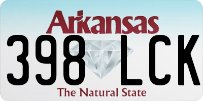 AR license plate 398LCK