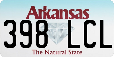AR license plate 398LCL