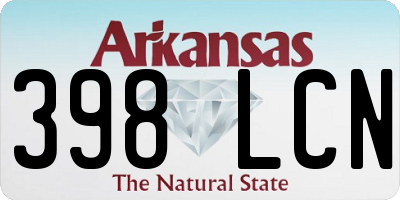AR license plate 398LCN