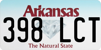 AR license plate 398LCT