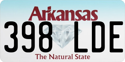 AR license plate 398LDE