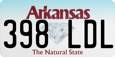 AR license plate 398LDL