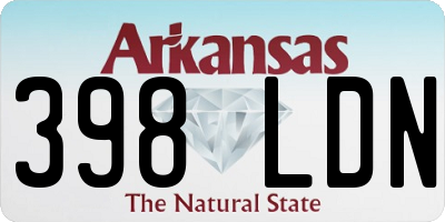 AR license plate 398LDN