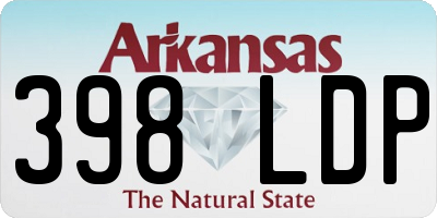AR license plate 398LDP