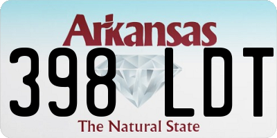 AR license plate 398LDT