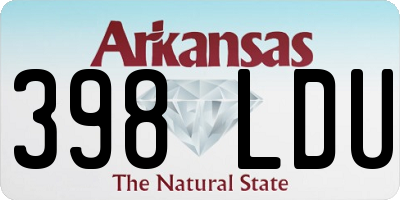 AR license plate 398LDU
