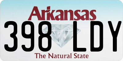 AR license plate 398LDY