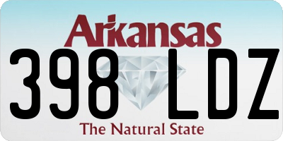 AR license plate 398LDZ
