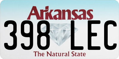 AR license plate 398LEC