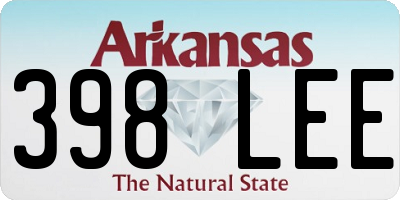 AR license plate 398LEE