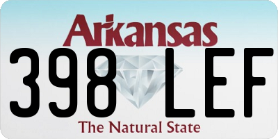 AR license plate 398LEF