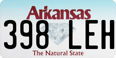 AR license plate 398LEH