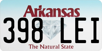 AR license plate 398LEI
