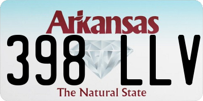 AR license plate 398LLV