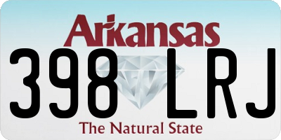 AR license plate 398LRJ
