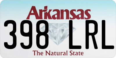 AR license plate 398LRL