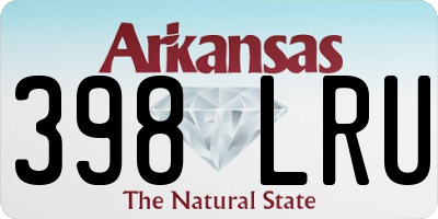 AR license plate 398LRU
