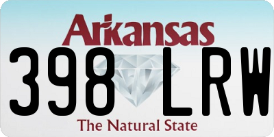 AR license plate 398LRW