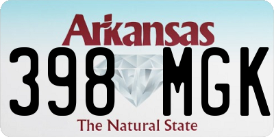 AR license plate 398MGK