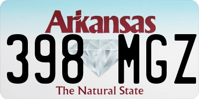 AR license plate 398MGZ
