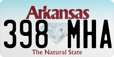 AR license plate 398MHA
