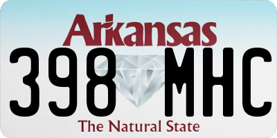 AR license plate 398MHC