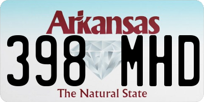 AR license plate 398MHD