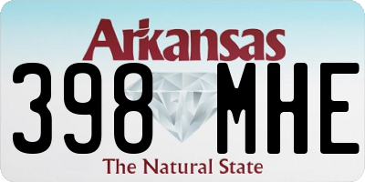 AR license plate 398MHE