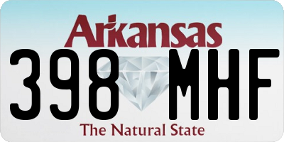 AR license plate 398MHF