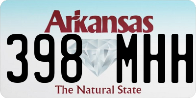 AR license plate 398MHH