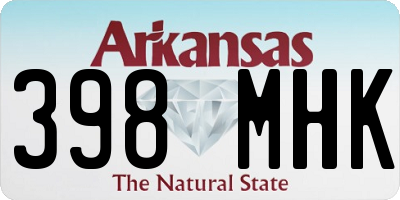 AR license plate 398MHK