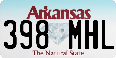 AR license plate 398MHL