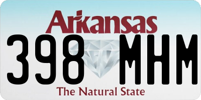 AR license plate 398MHM