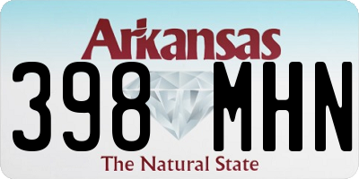 AR license plate 398MHN